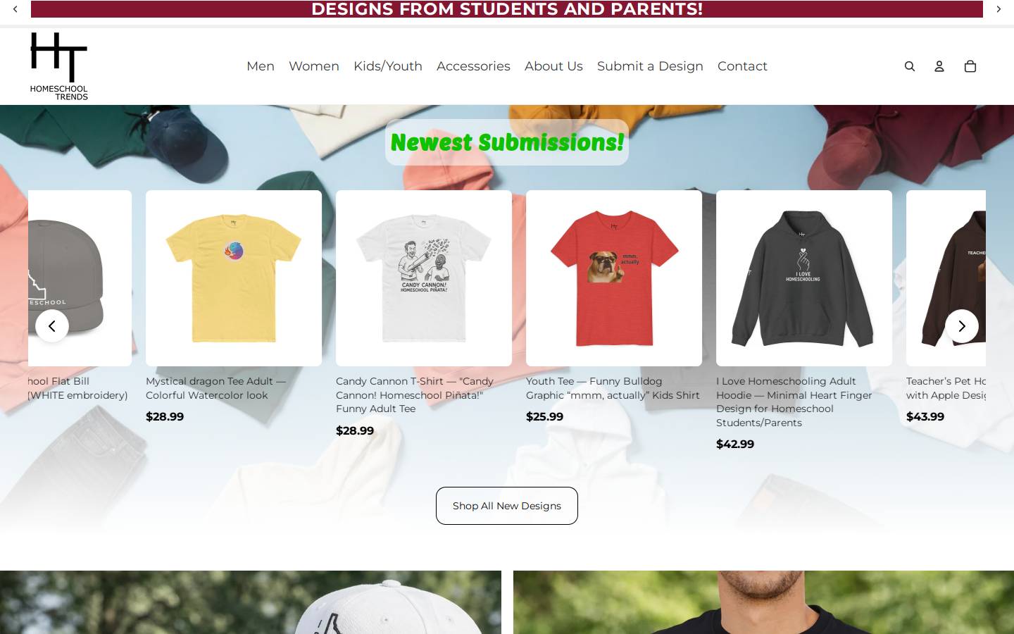 homeschooltrends.com homepage screenshot