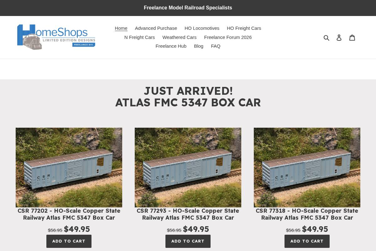 homeshops.net homepage screenshot