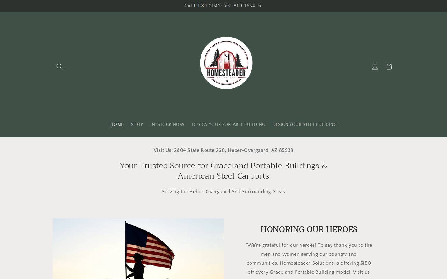 homesteadersolutions.com homepage screenshot