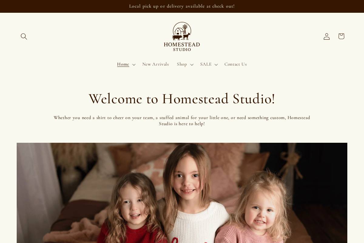 homesteadstudiosd.com homepage screenshot
