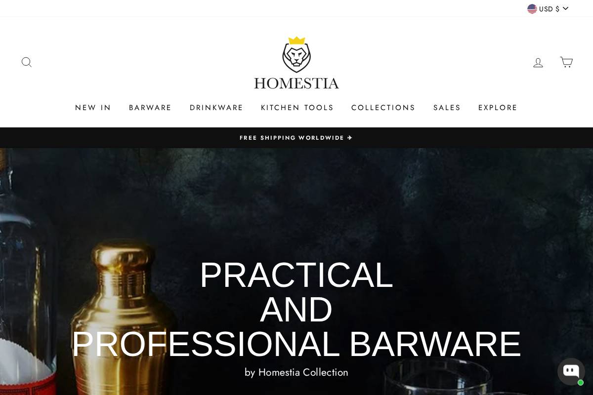 homestia.com homepage screenshot