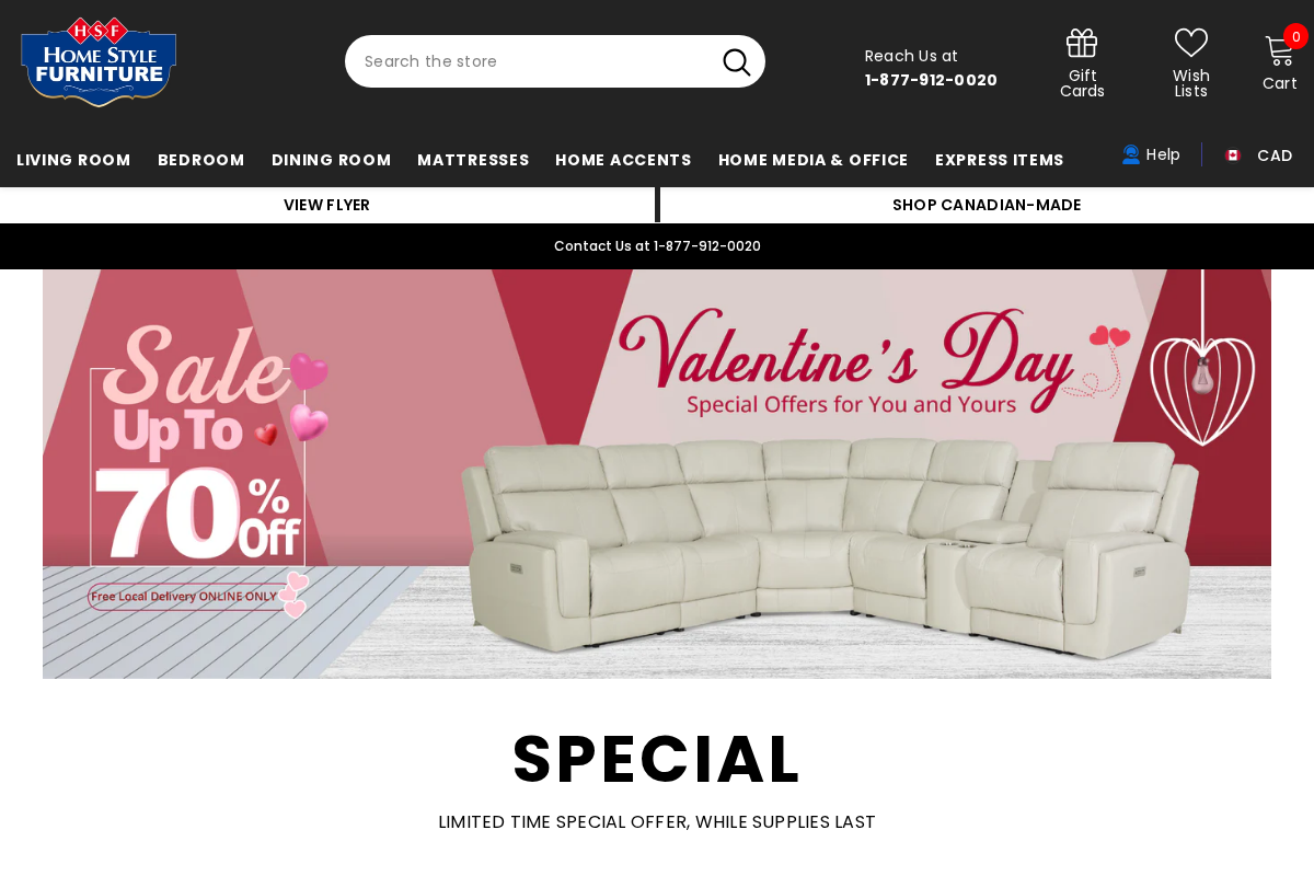 Homestylefurniture homepage screenshot