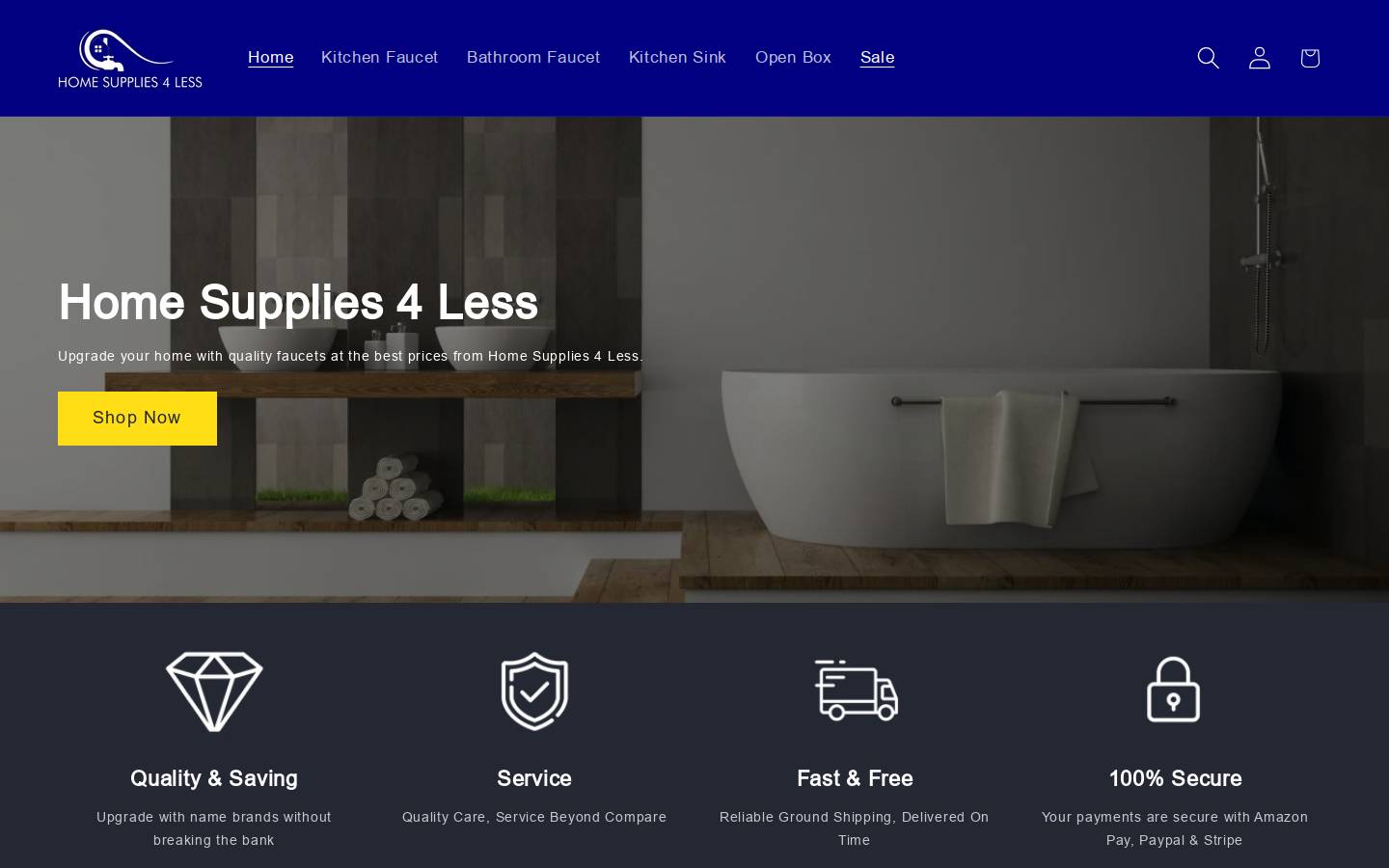 homesupplies4less.com homepage screenshot