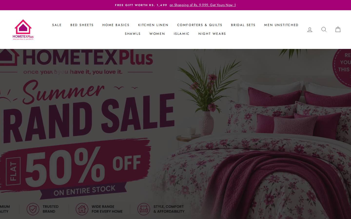 hometexplus.com homepage screenshot