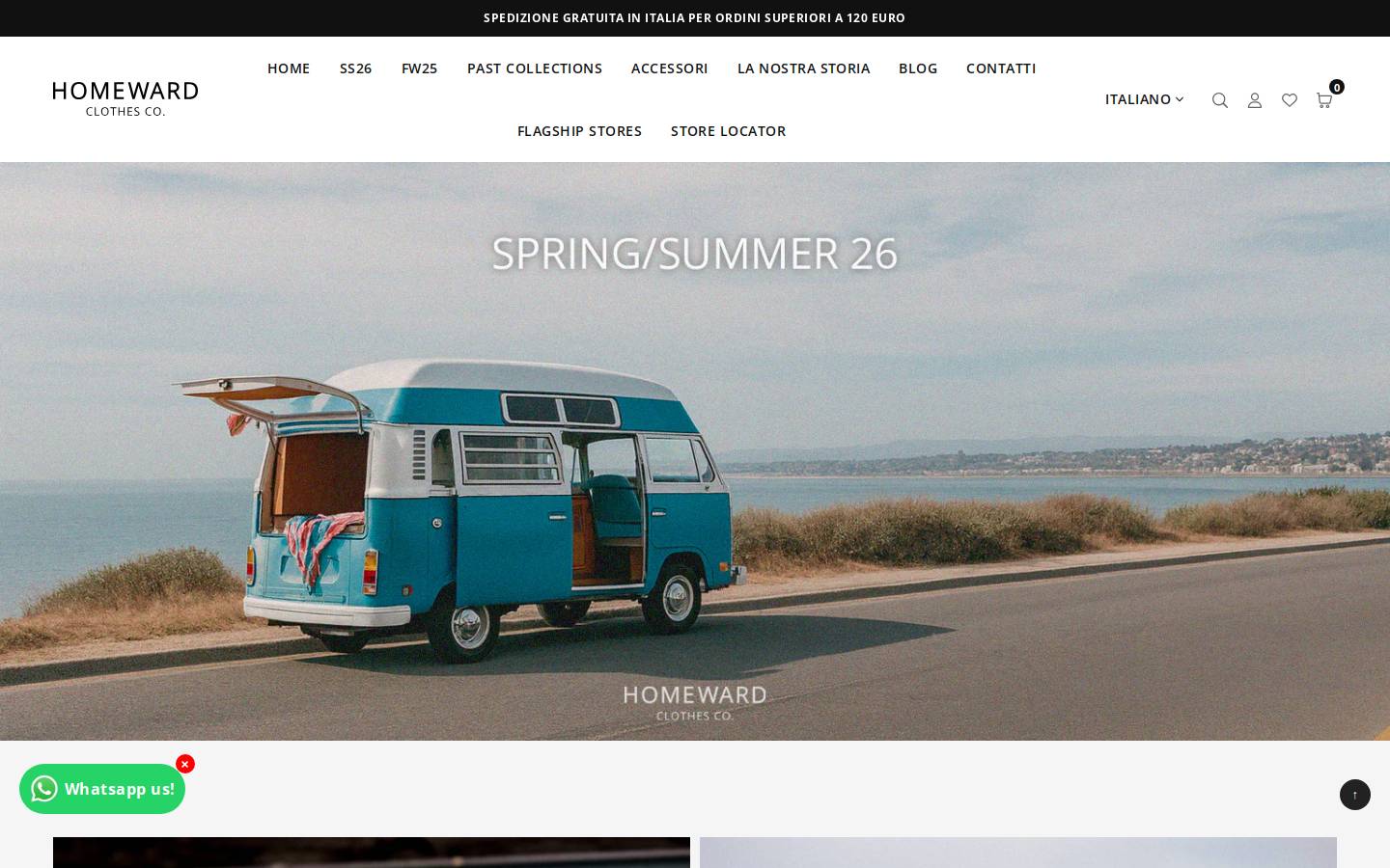 Homeward homepage screenshot