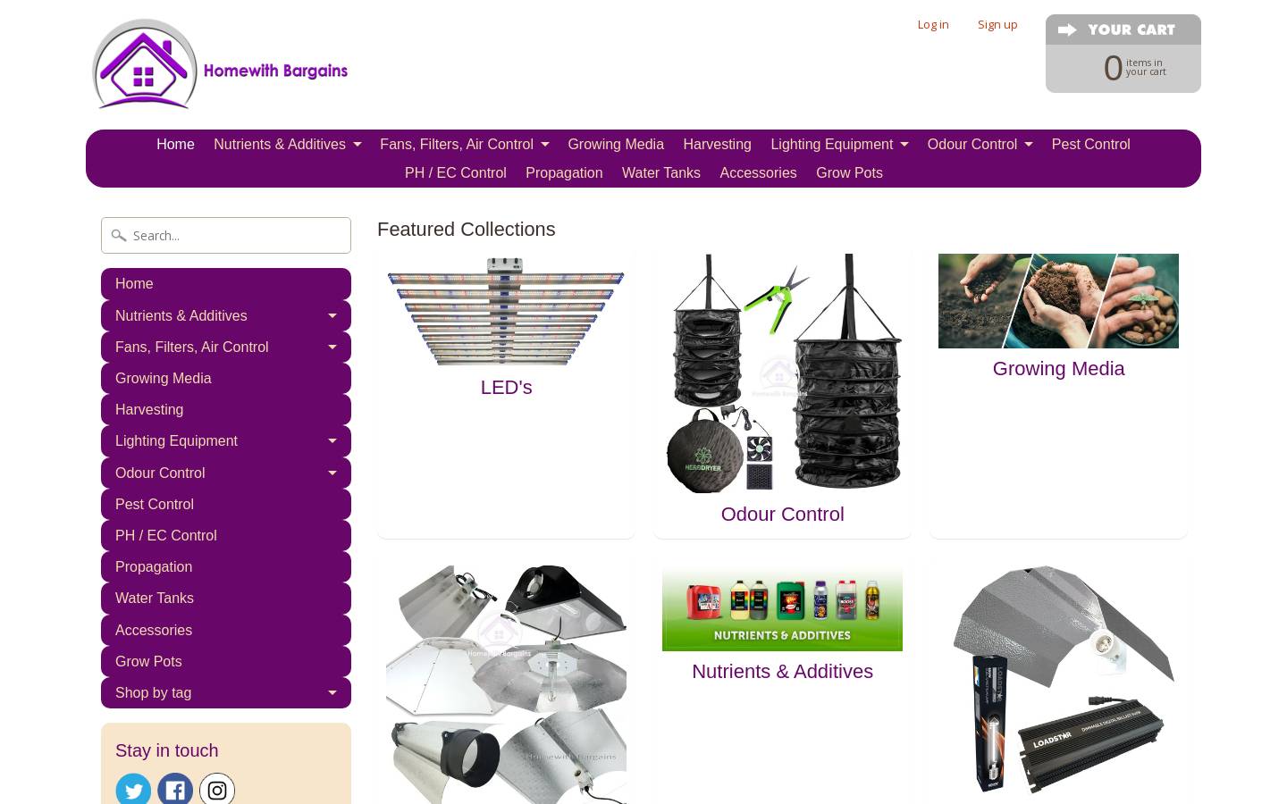 Homewith Bargains Ltd homepage screenshot