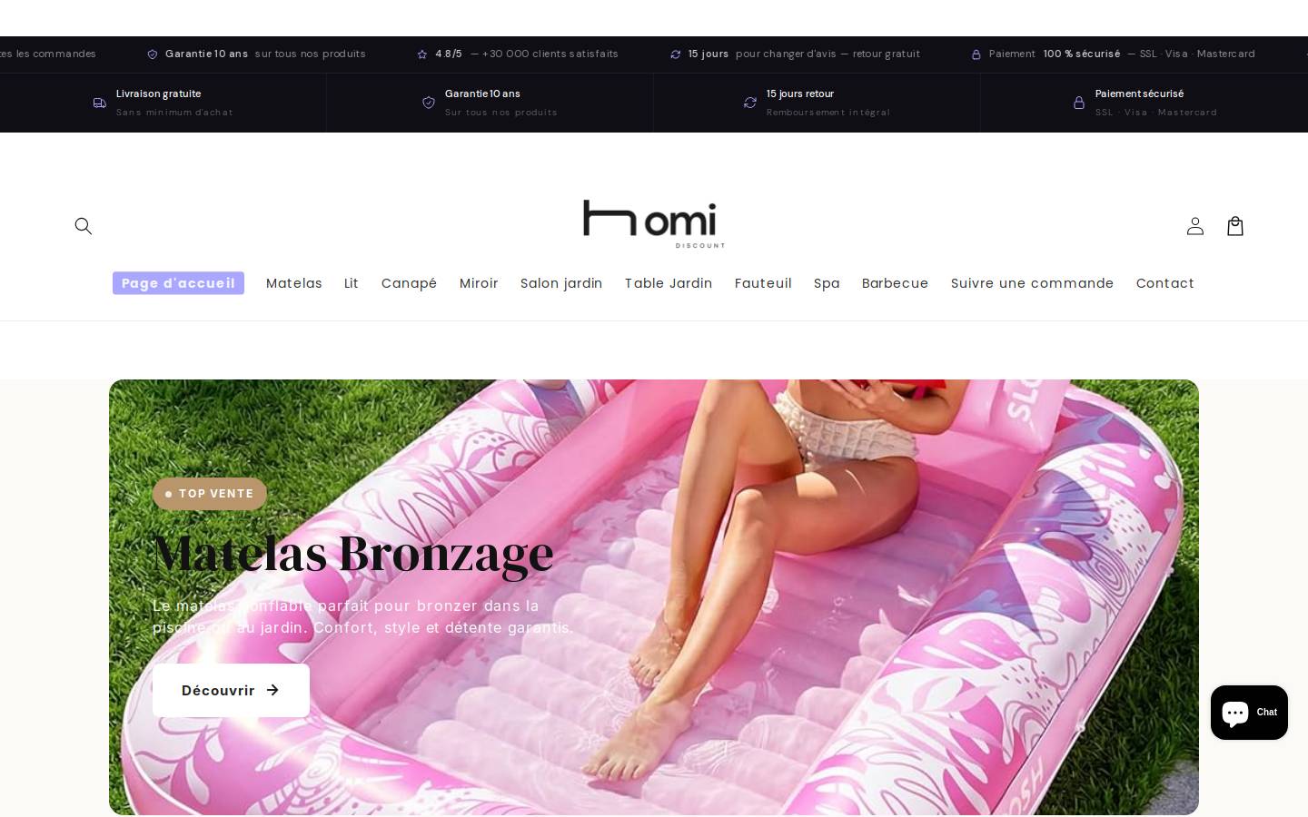 Homidiscount homepage screenshot
