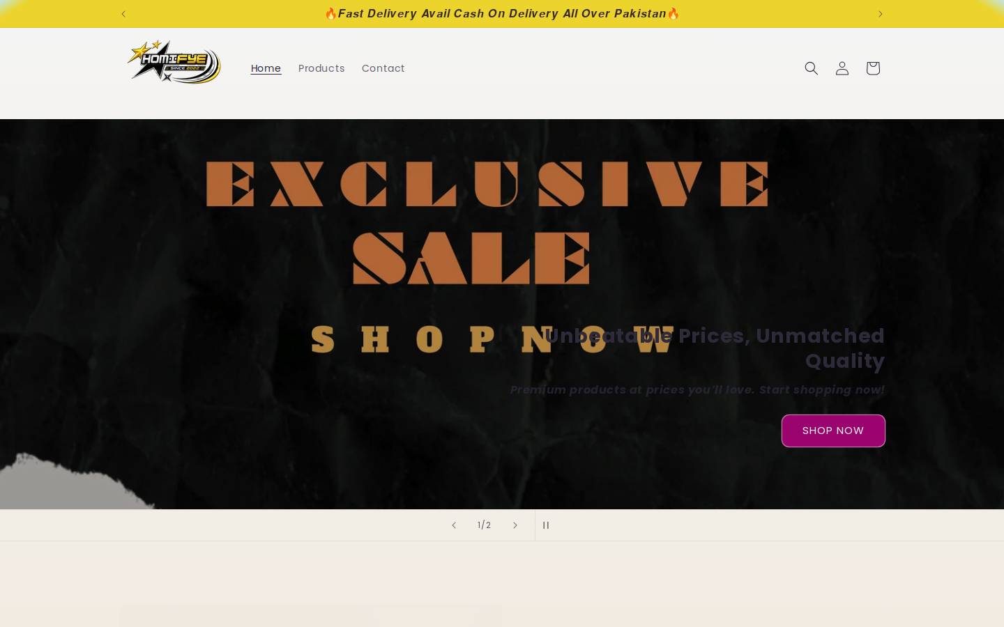 homifye.online homepage screenshot