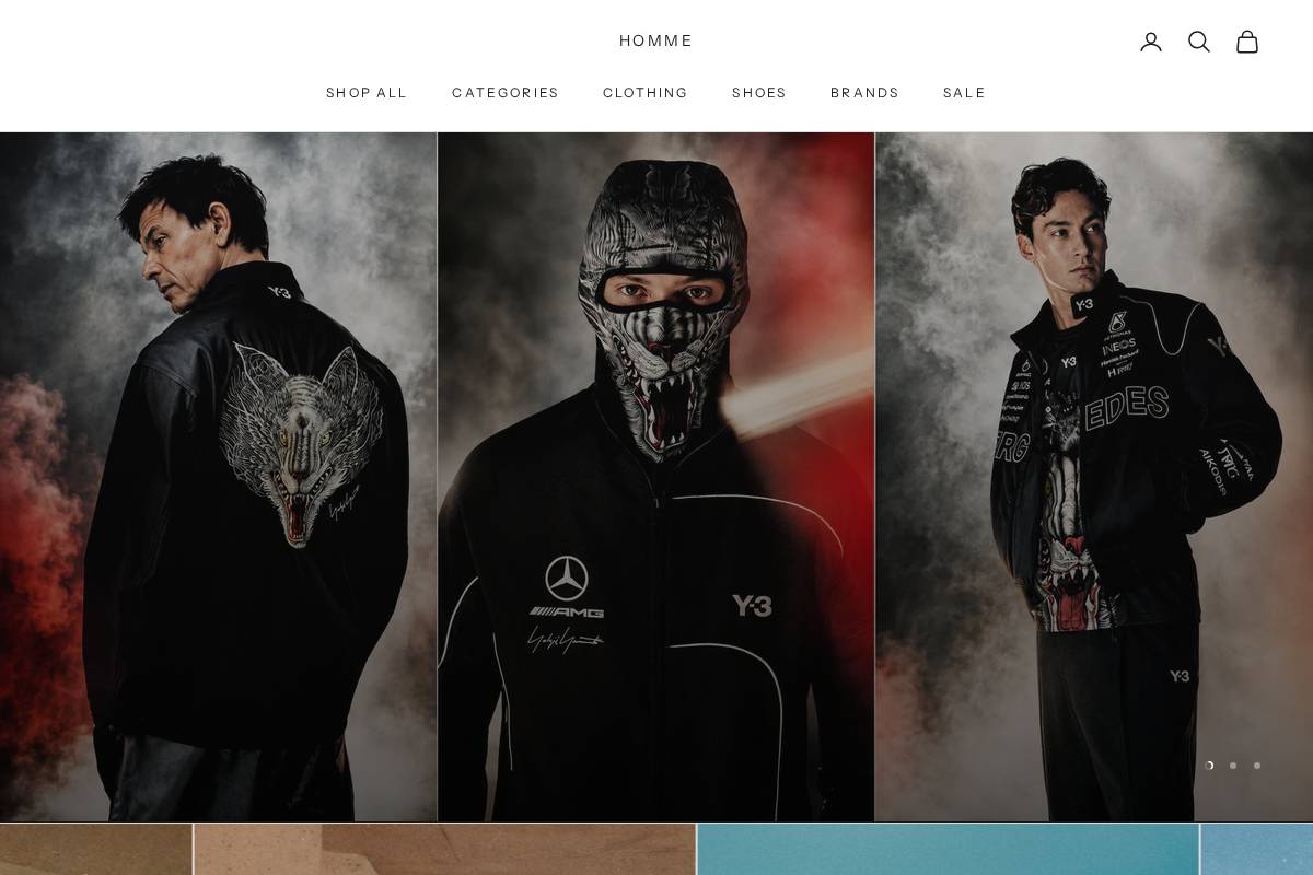 hommethestore.com homepage screenshot