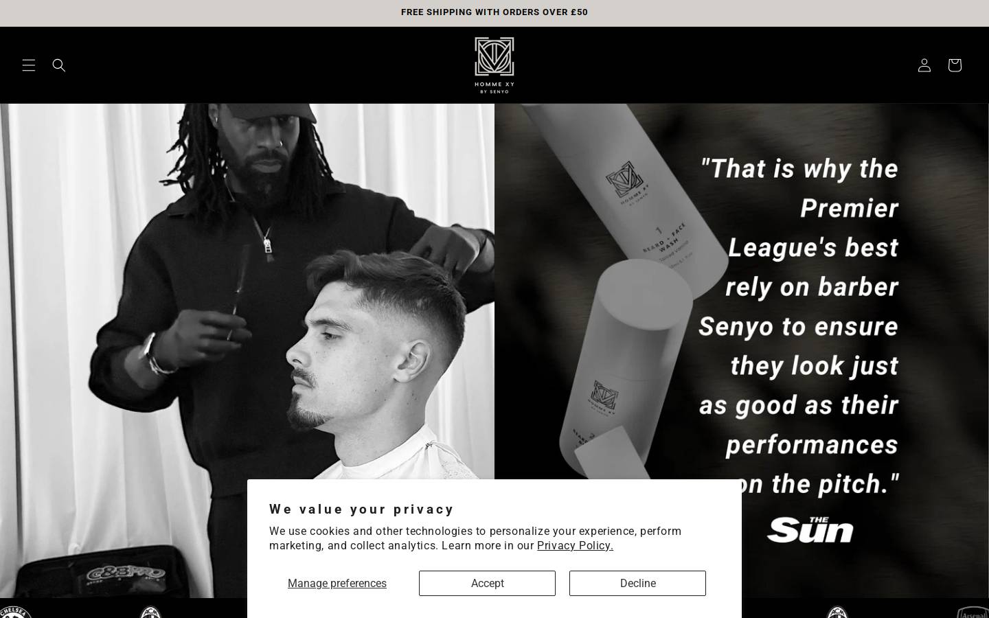 Homme XY by Senyo homepage screenshot
