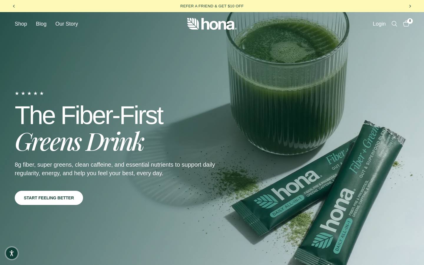 honafiber.com homepage screenshot