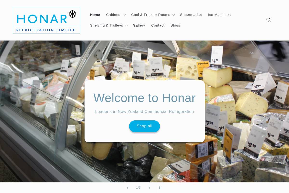 honar.co.nz homepage screenshot