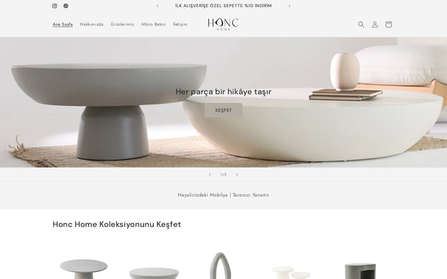 honchome.com homepage screenshot