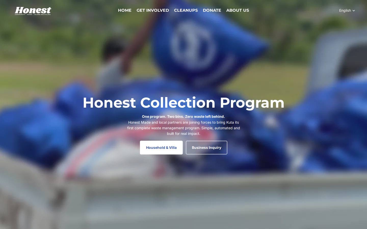 honest-made.co homepage screenshot