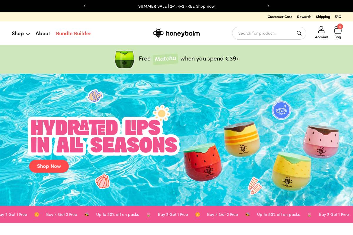 honeybalm.eu homepage screenshot