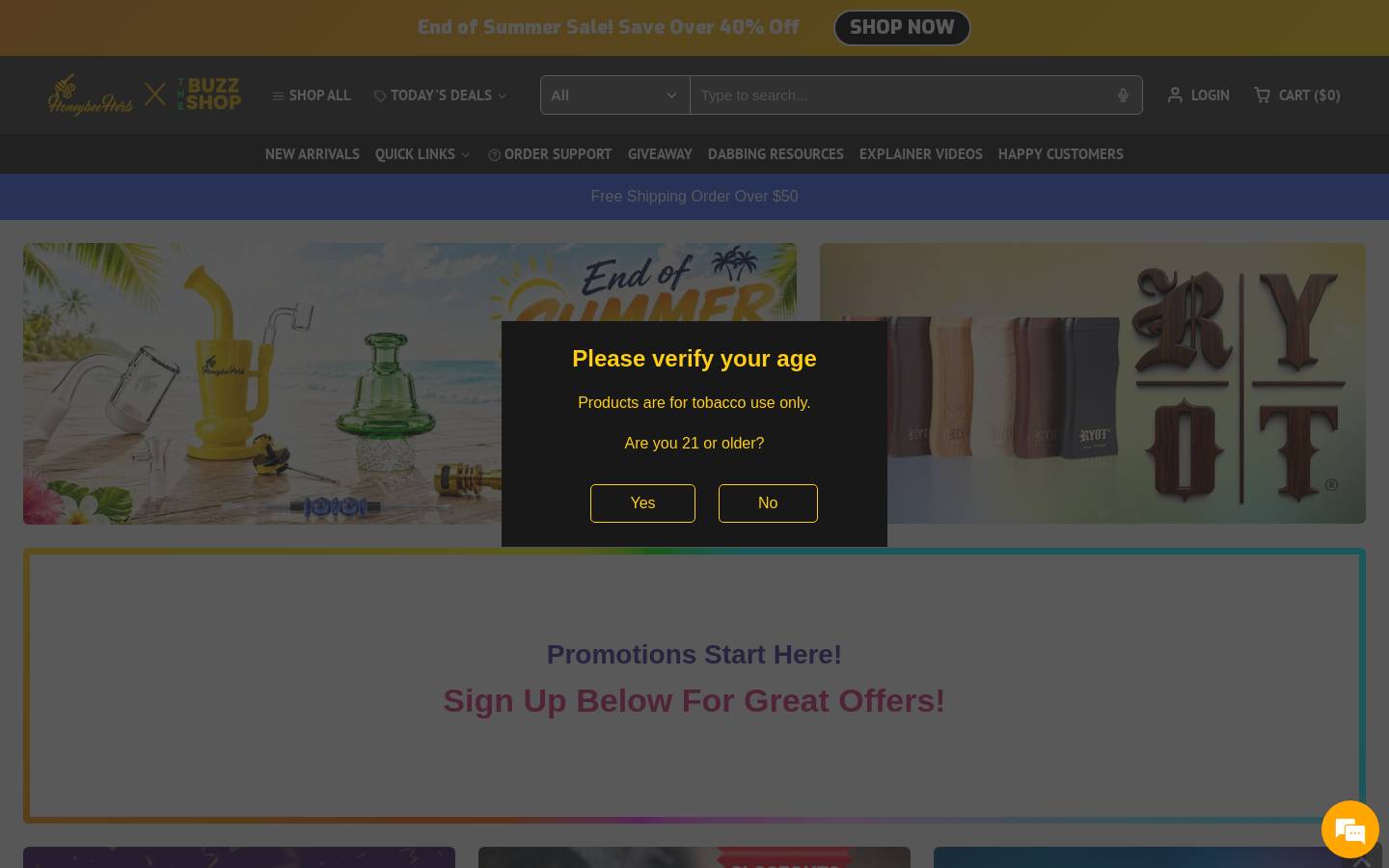honeybeeherb.com homepage screenshot