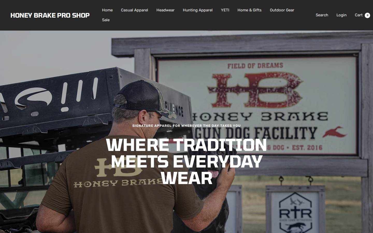 honeybrakeshop.com homepage screenshot