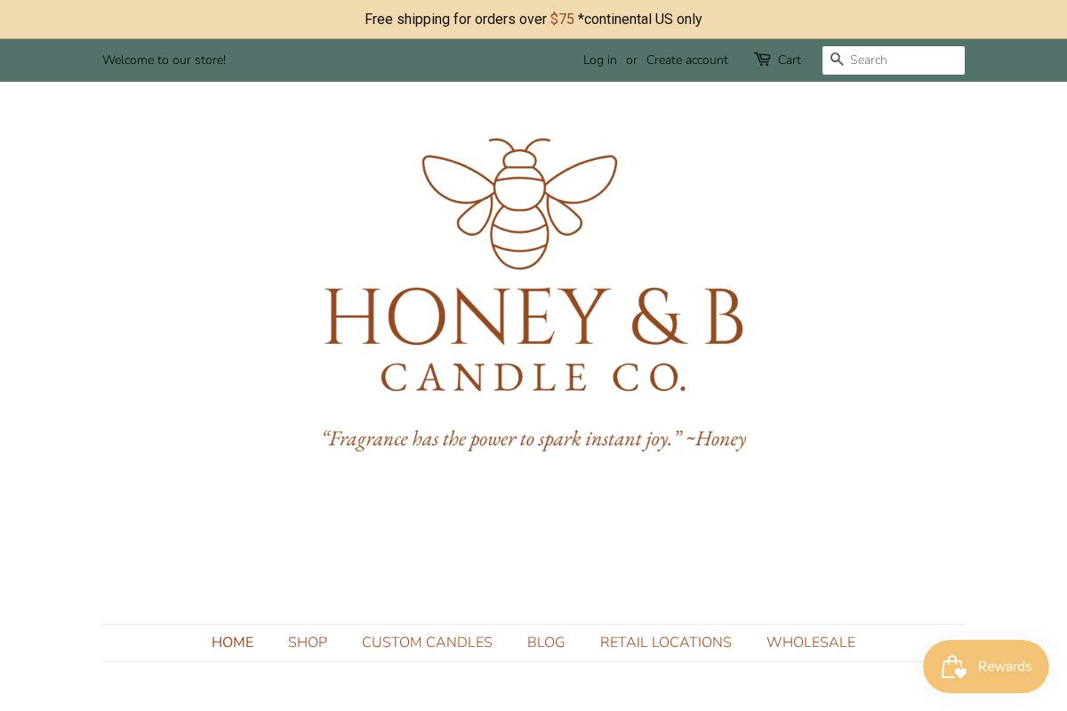 honeybsoy.com homepage screenshot