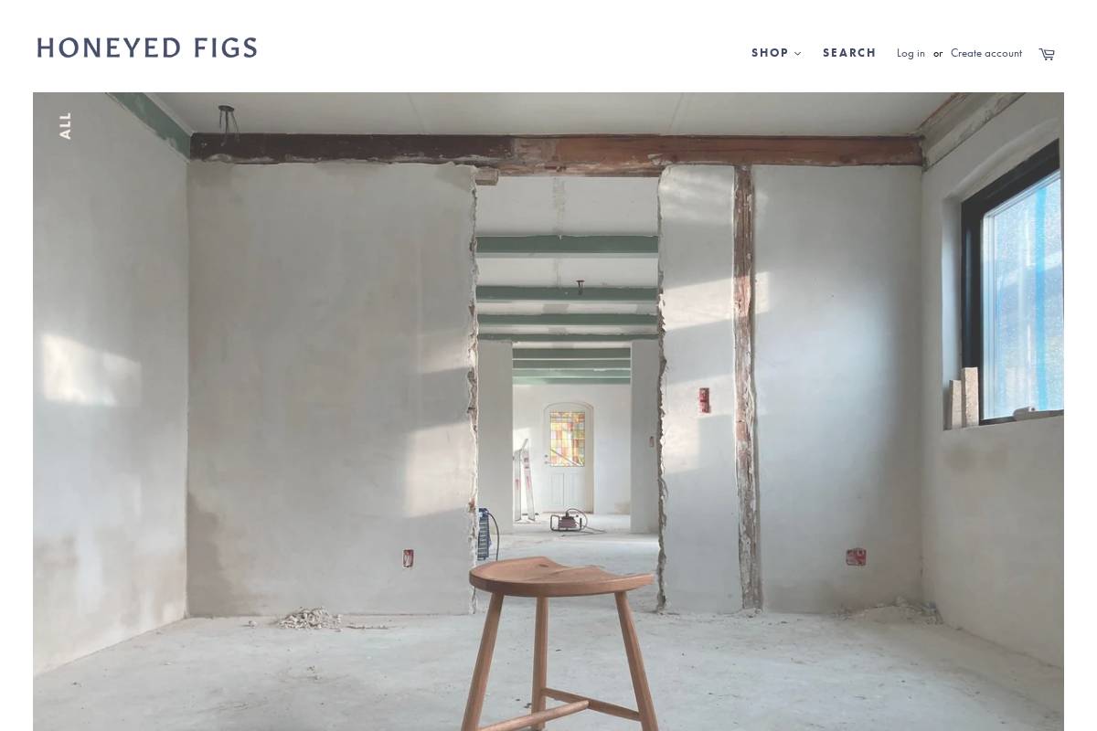 honeyedfigs.com homepage screenshot