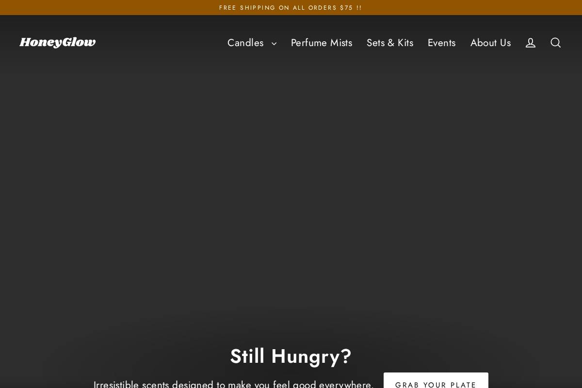 honeyglowco.com homepage screenshot