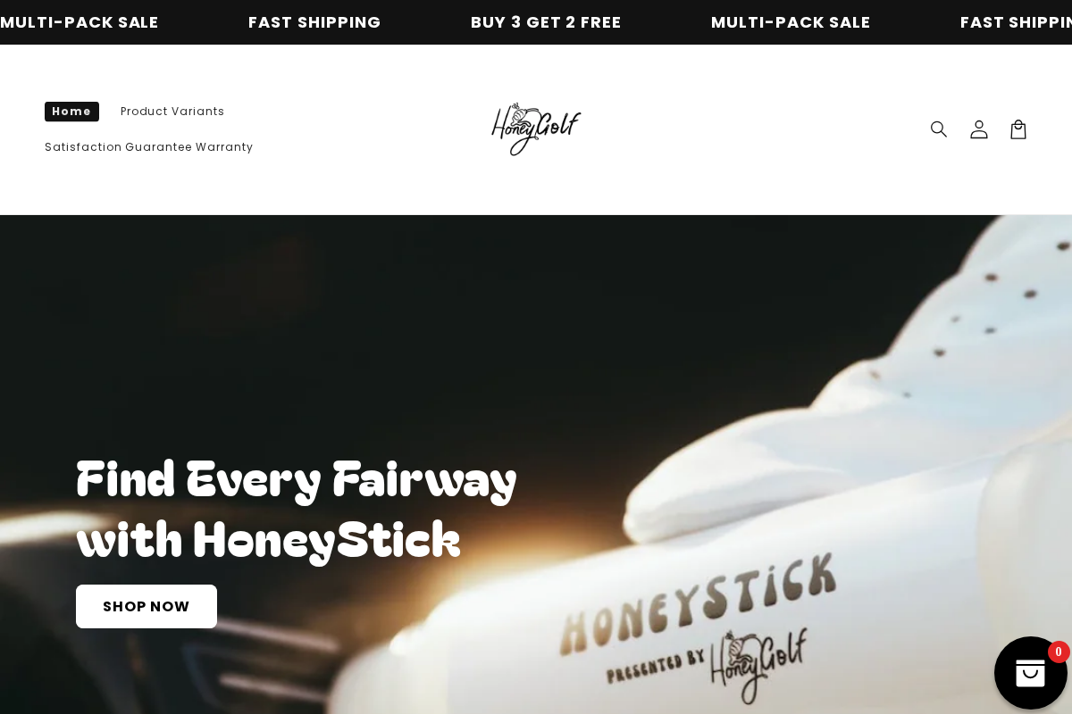 honeygolf.shop homepage screenshot