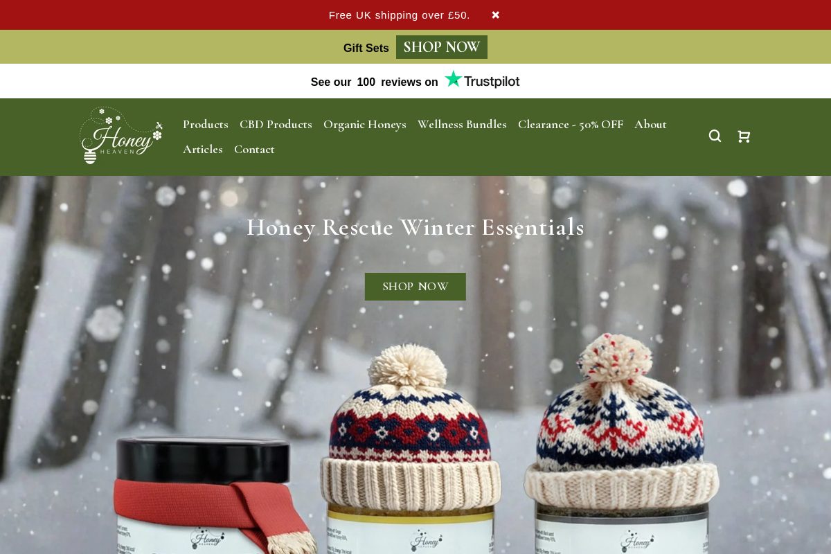 Honey Heaven homepage screenshot