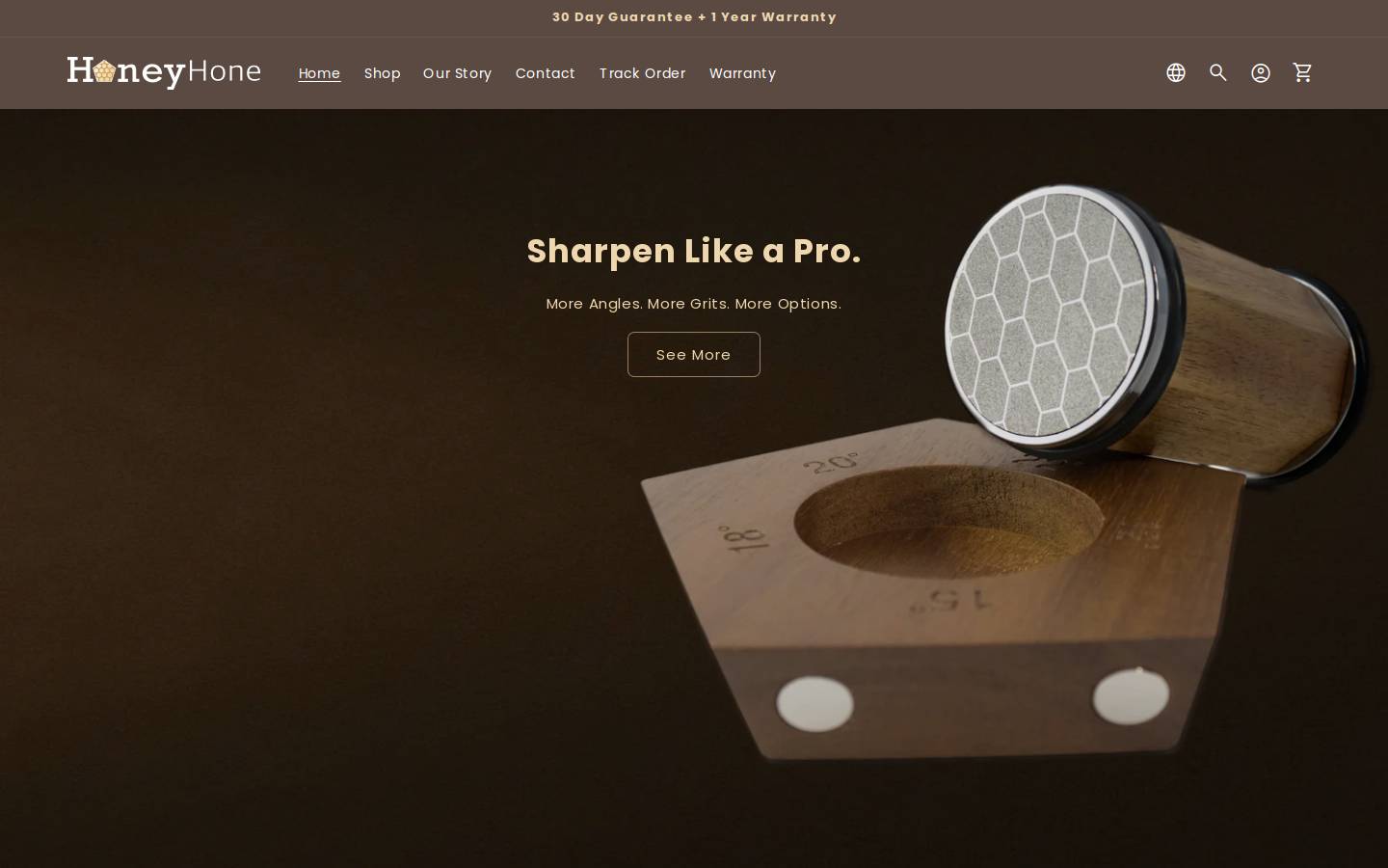 honeyhone.com homepage screenshot