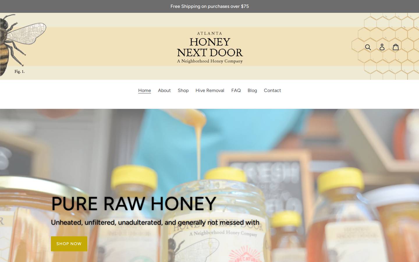 honeynextdoor.com homepage screenshot