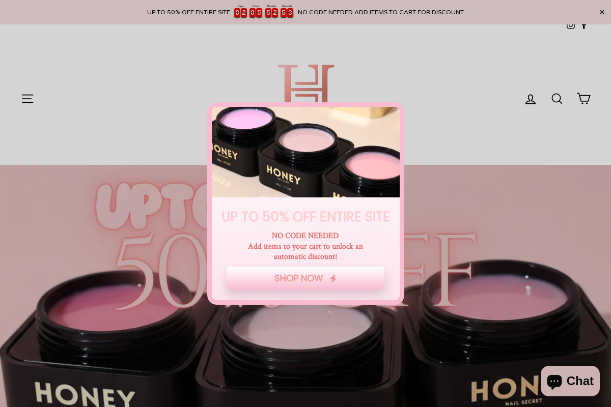 HONEY'S NAIL SECRET homepage screenshot