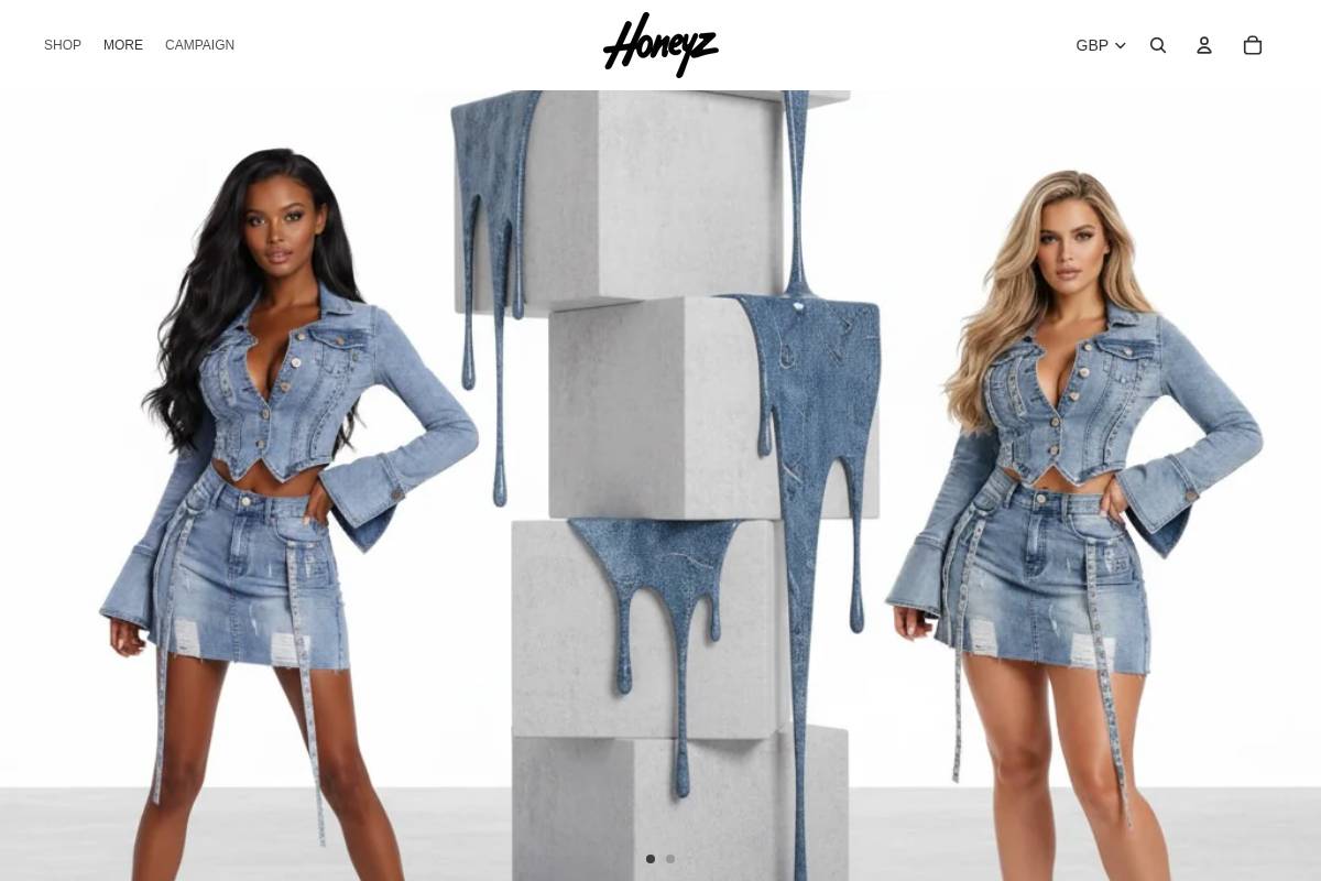 HONEYZ.COM homepage screenshot