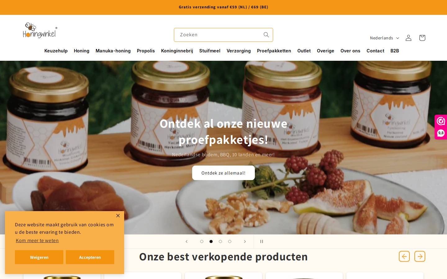 honingwinkel.nl homepage screenshot