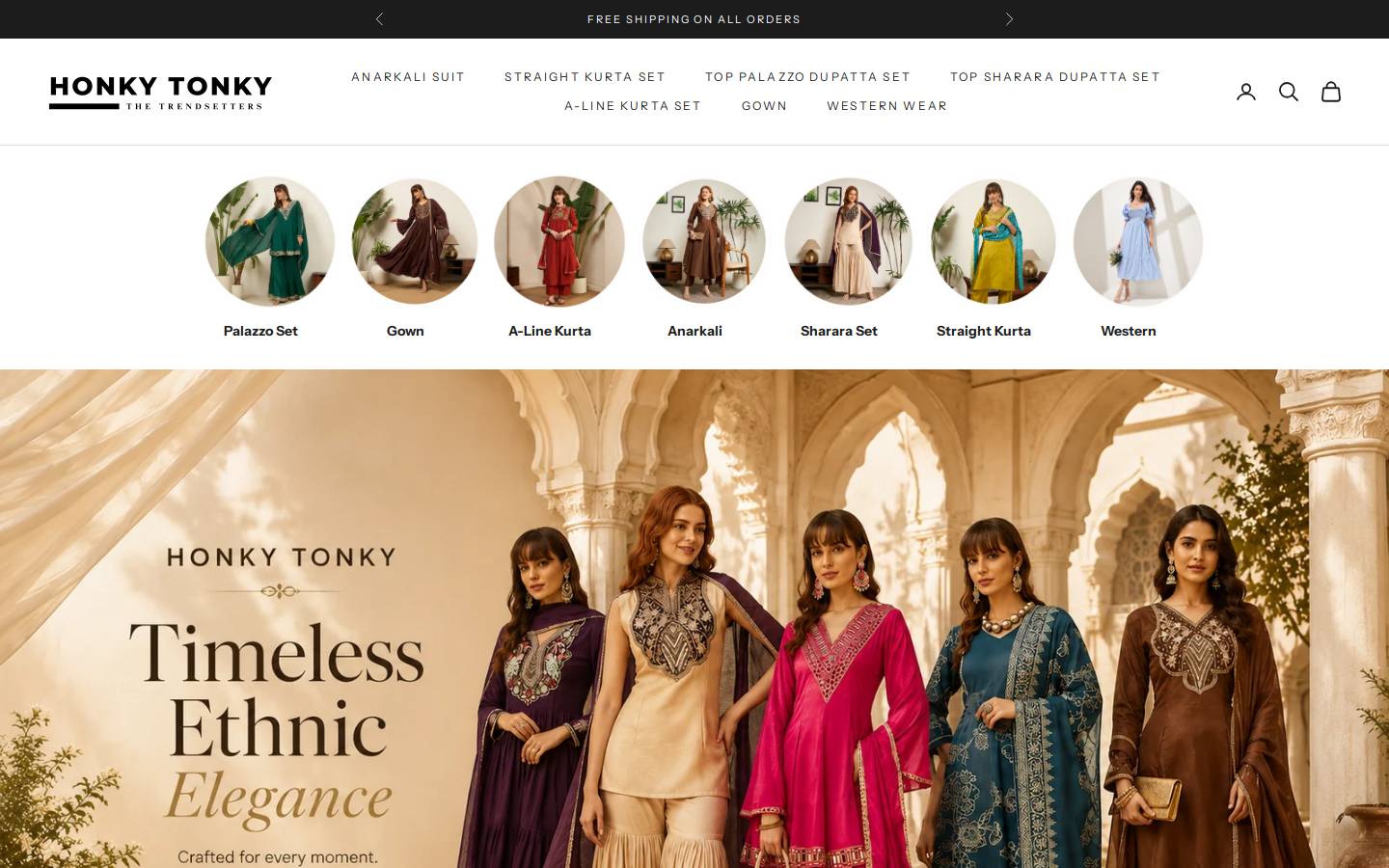 honkytonky.in homepage screenshot