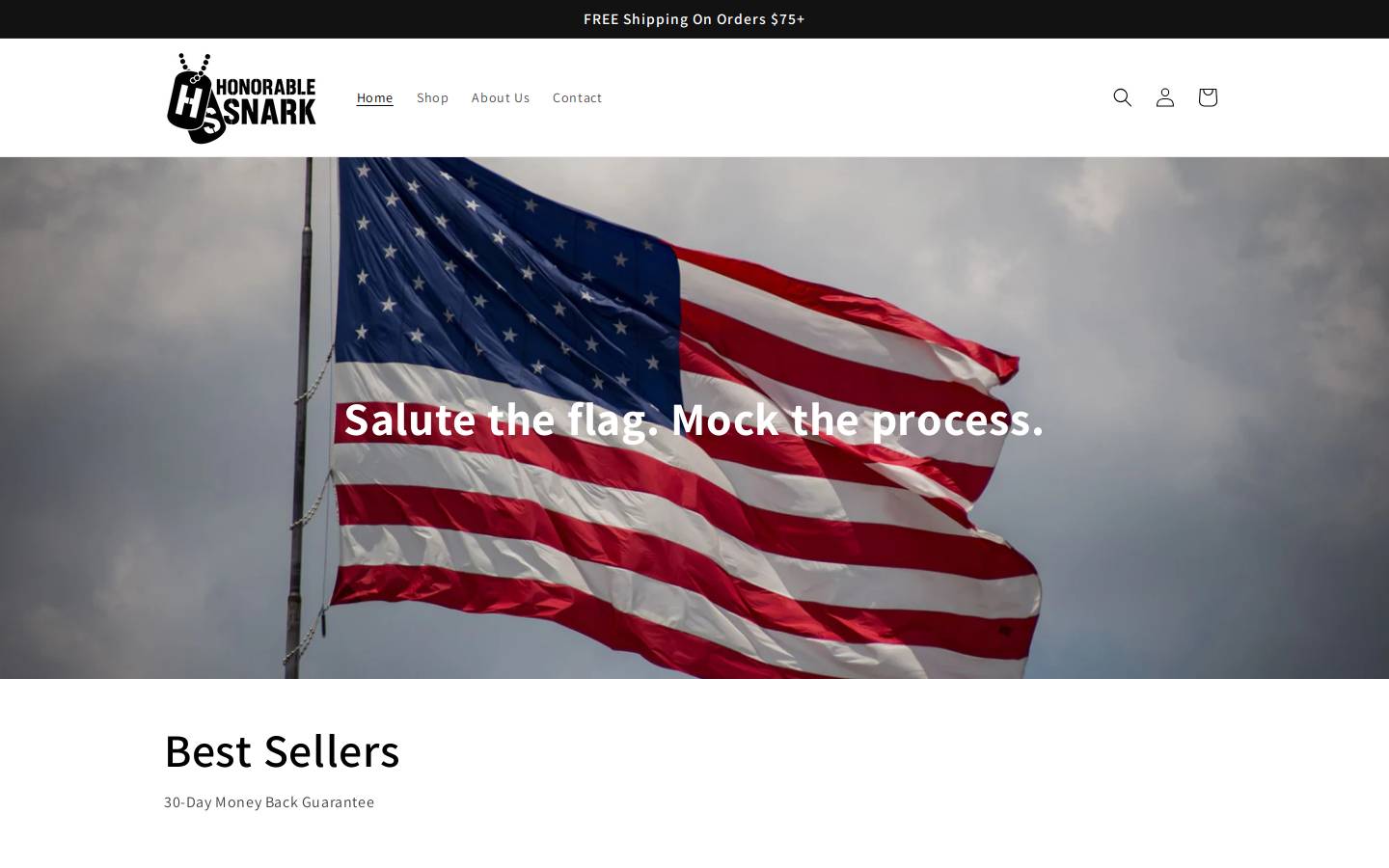 honorablesnark.com homepage screenshot
