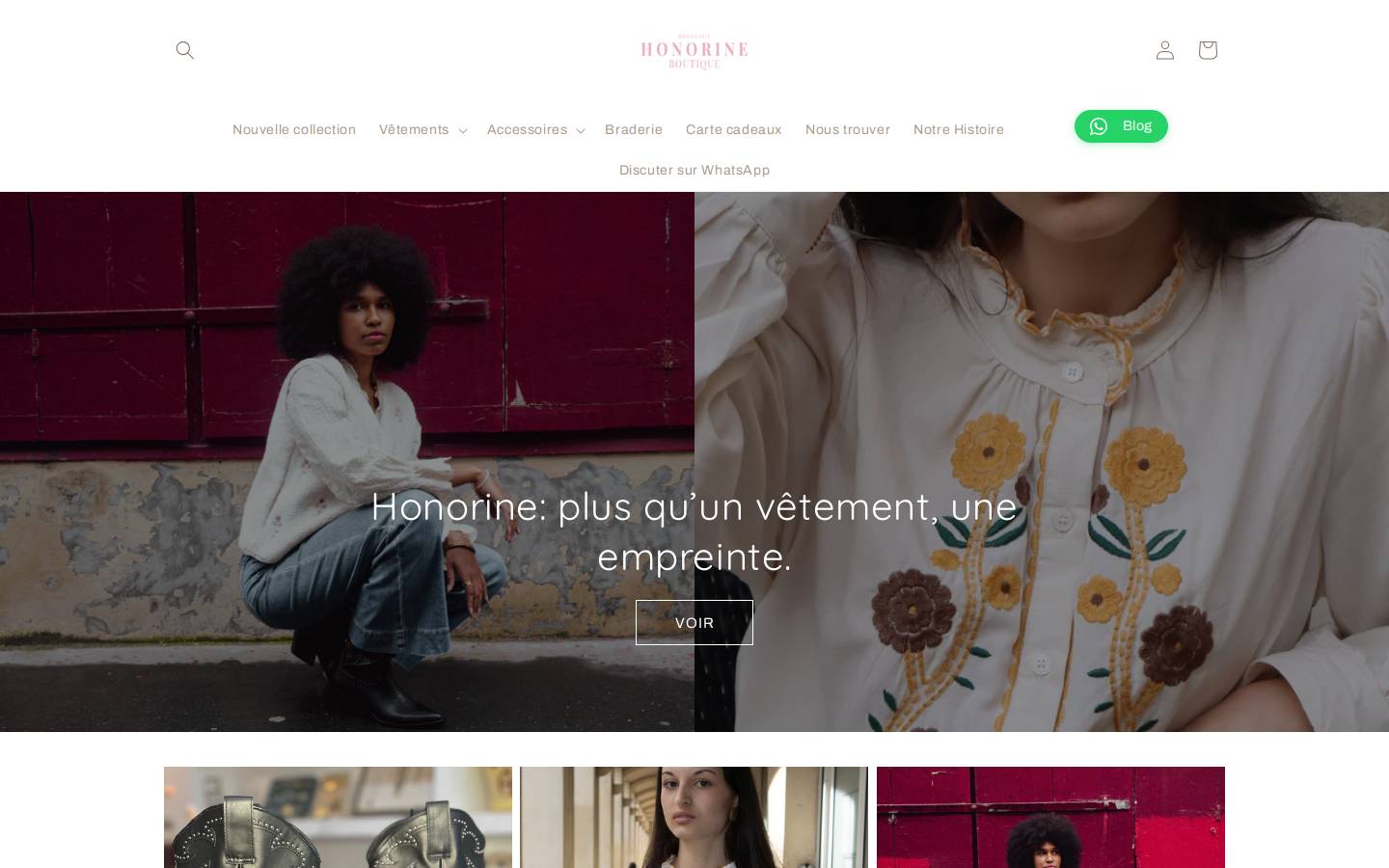 honorinebordeaux.com homepage screenshot