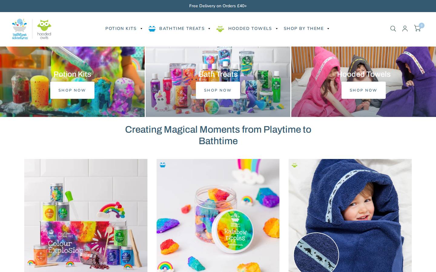 Hooded Owls homepage screenshot