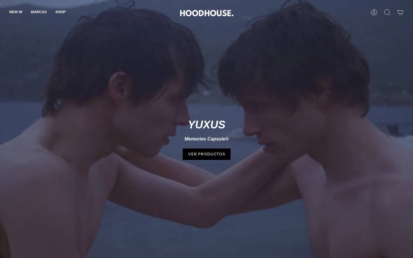 hoodhouse.cl homepage screenshot