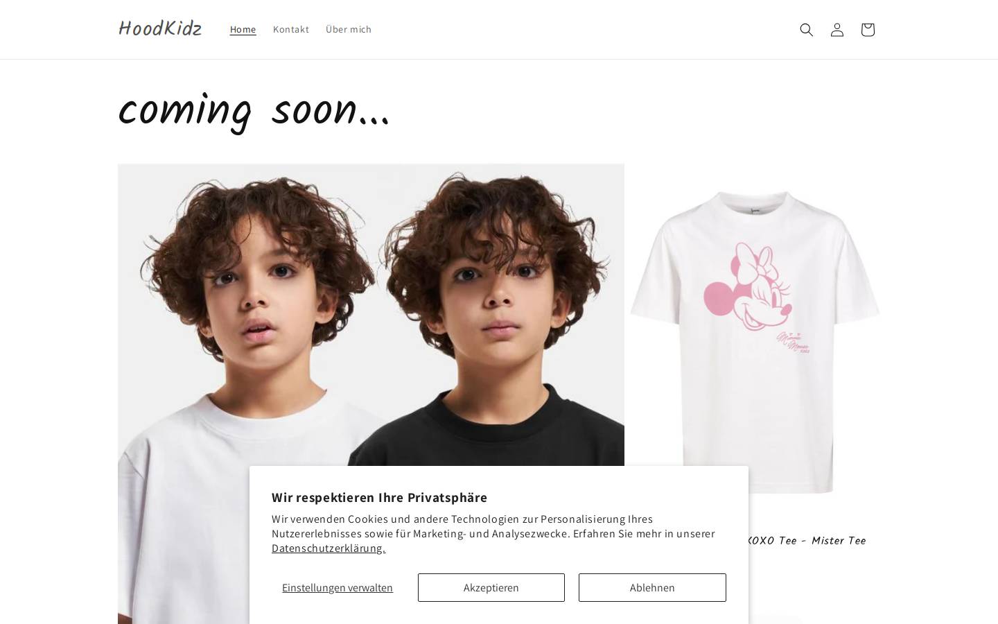 hoodkidz.store homepage screenshot