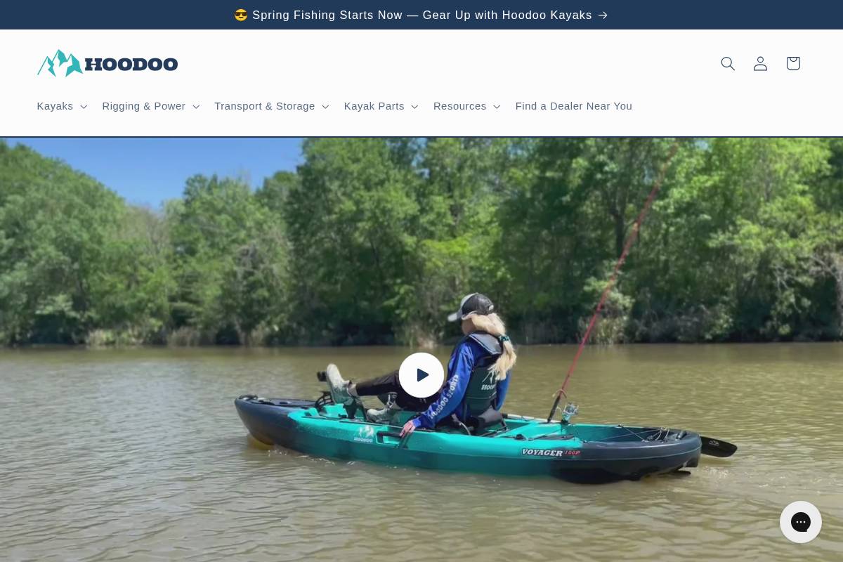 hoodoosports.com homepage screenshot