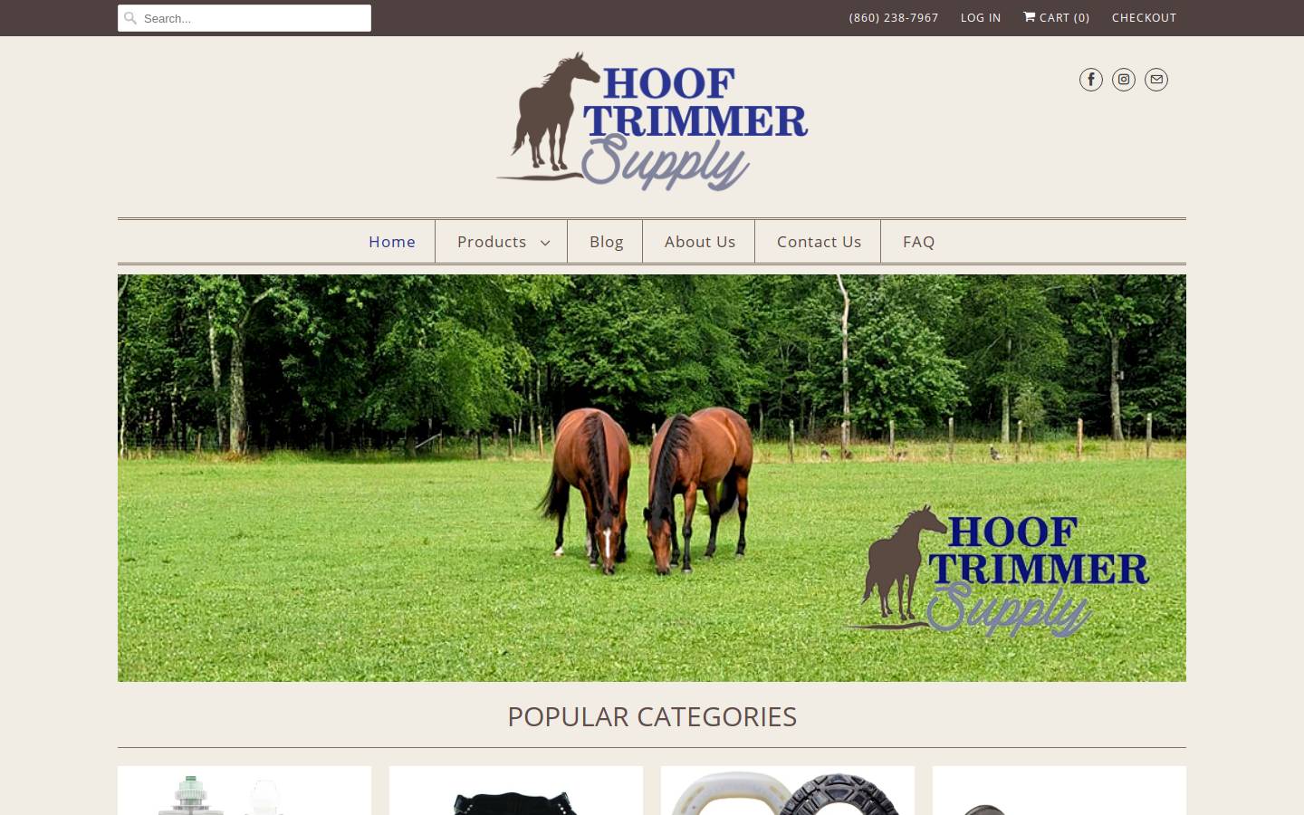 hooftrimmersupply.com homepage screenshot
