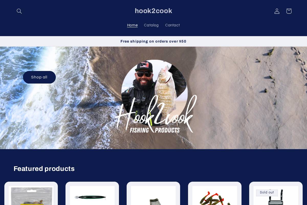 hook2cook.shop homepage screenshot