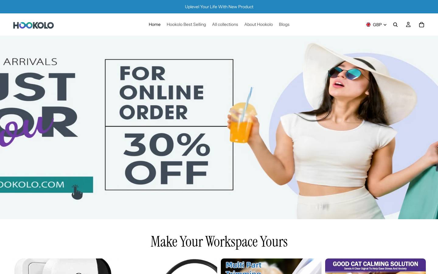 hookolo.com homepage screenshot