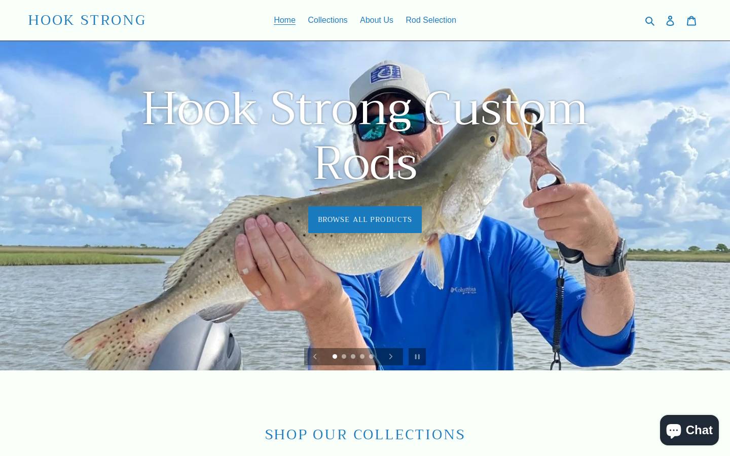 hookstrong.com homepage screenshot