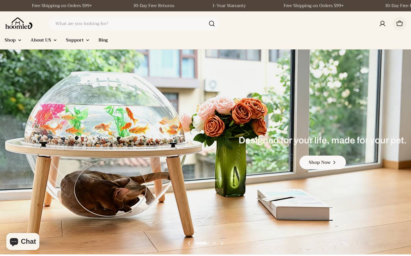 hoomlet.com homepage screenshot