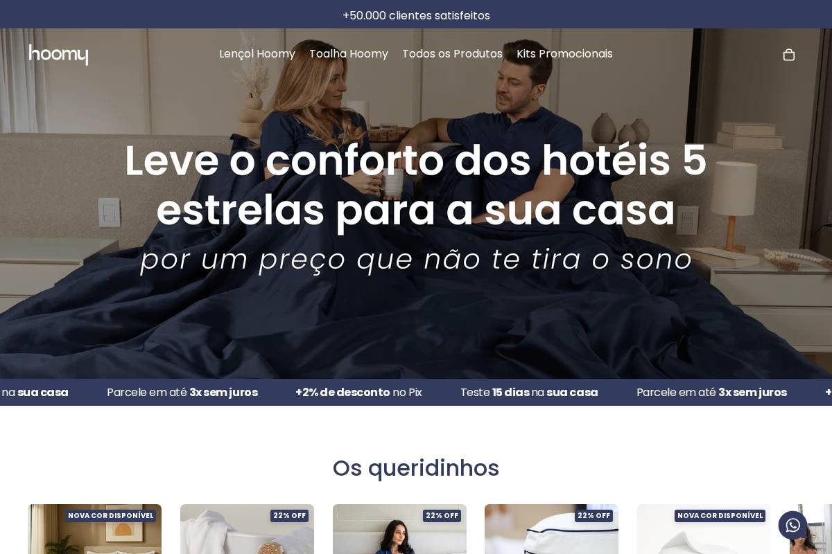 hoomy.com.br homepage screenshot