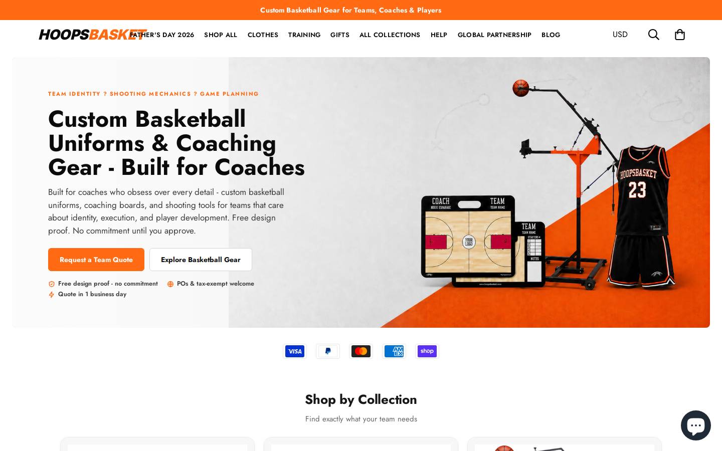 hoopsbasket.com homepage screenshot