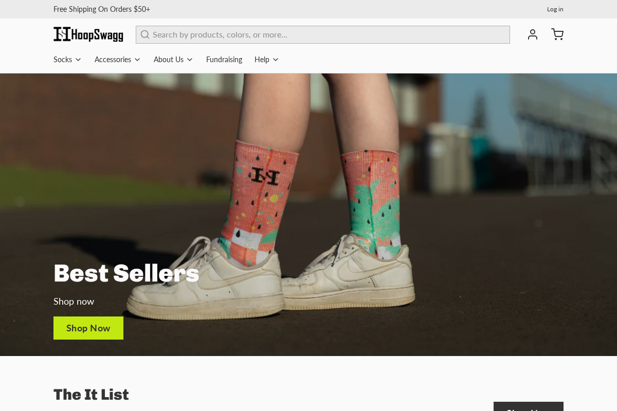 HoopSwagg homepage screenshot