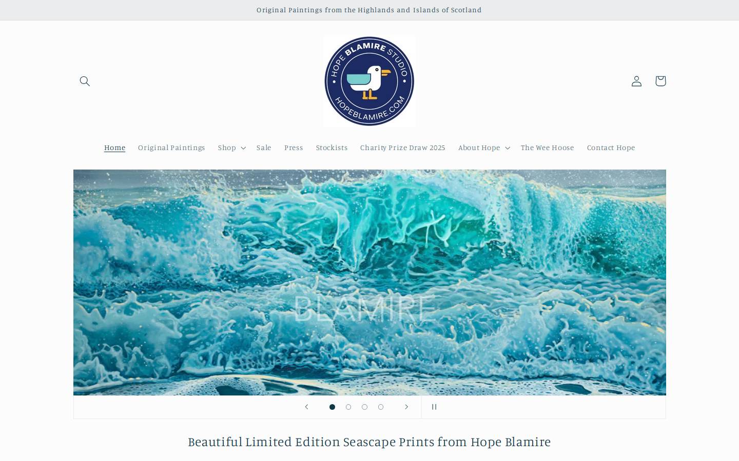 Hope blamire Ltd  homepage screenshot
