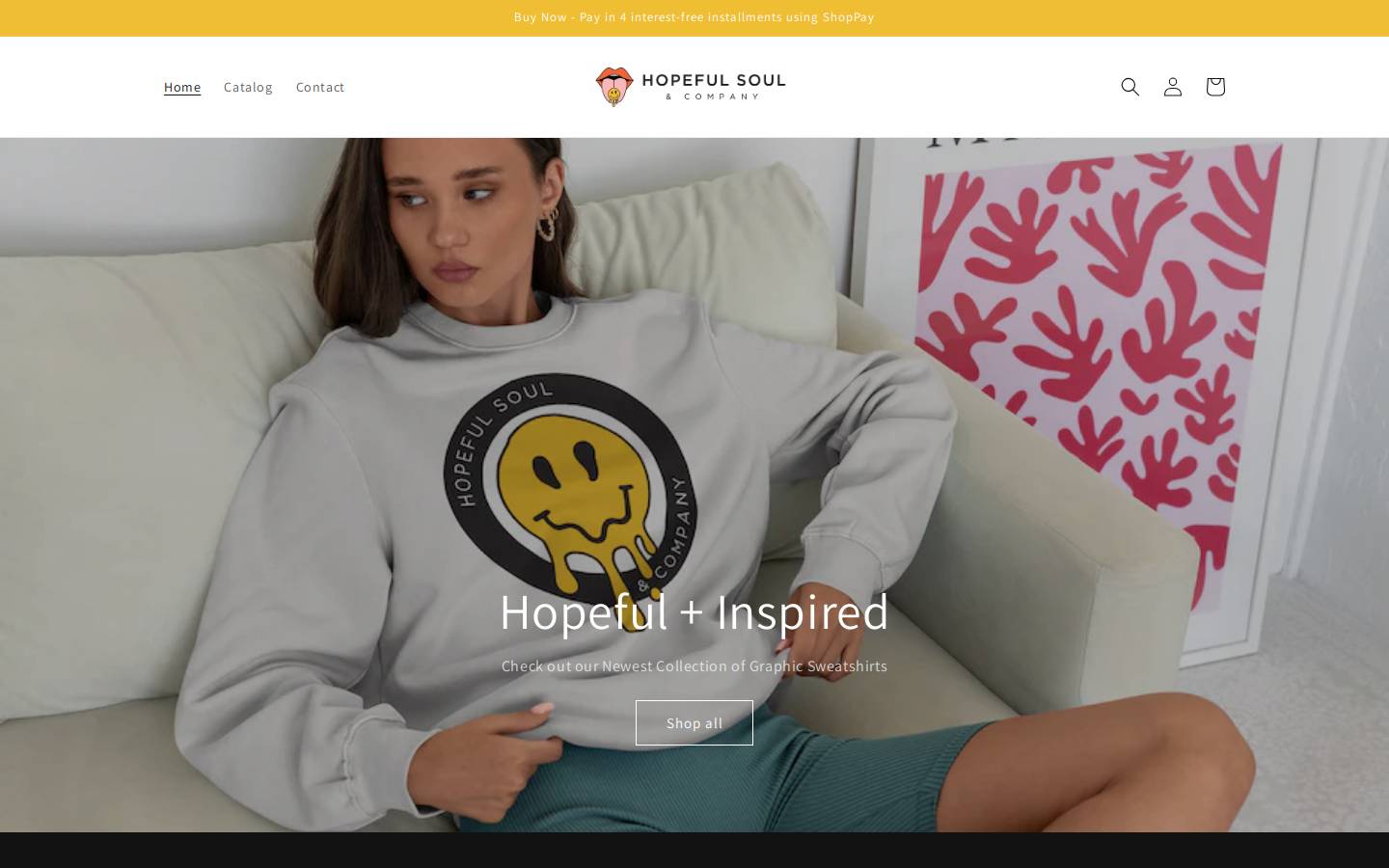 hopefulsoulco.com homepage screenshot