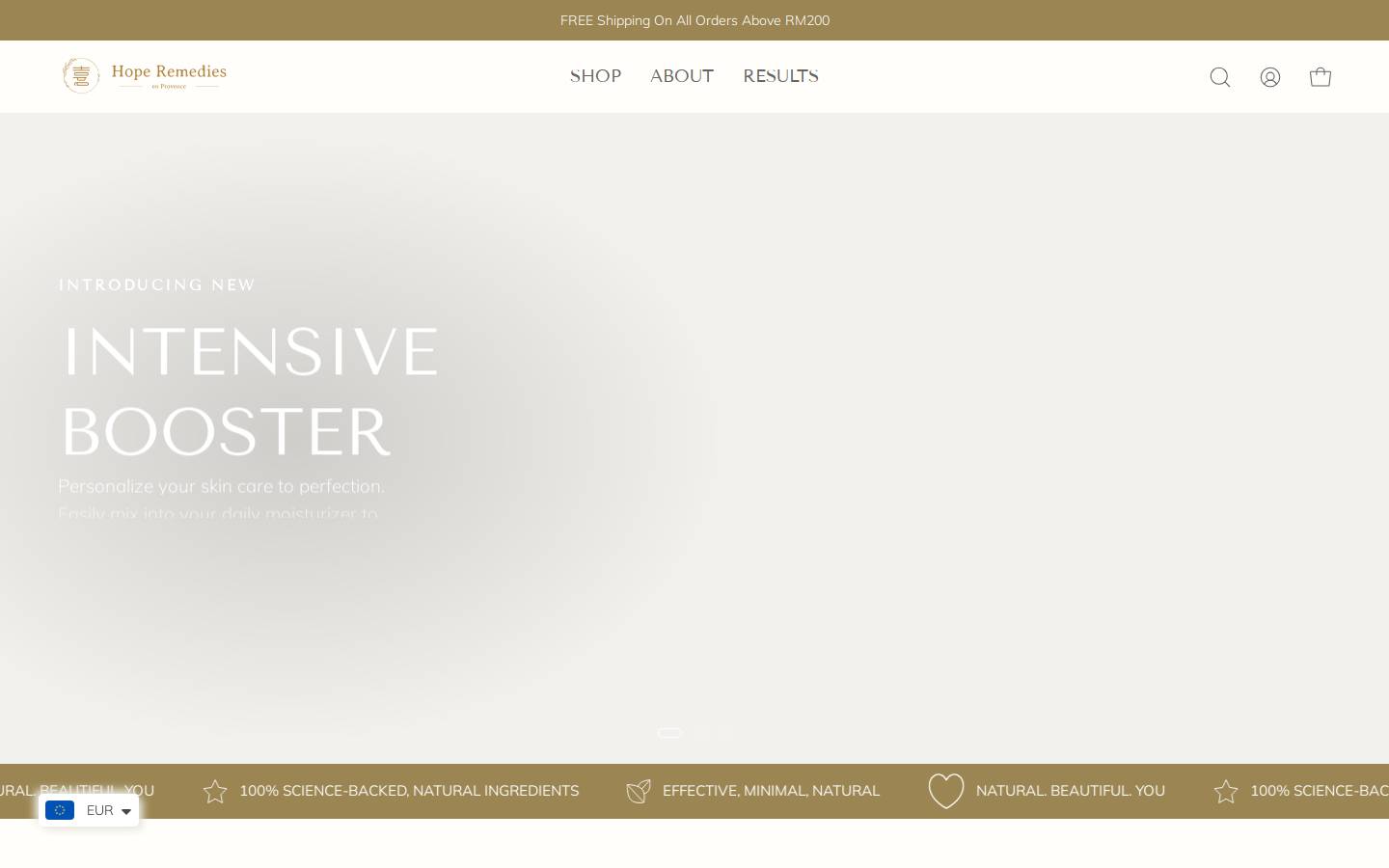 hoperemedies.com homepage screenshot