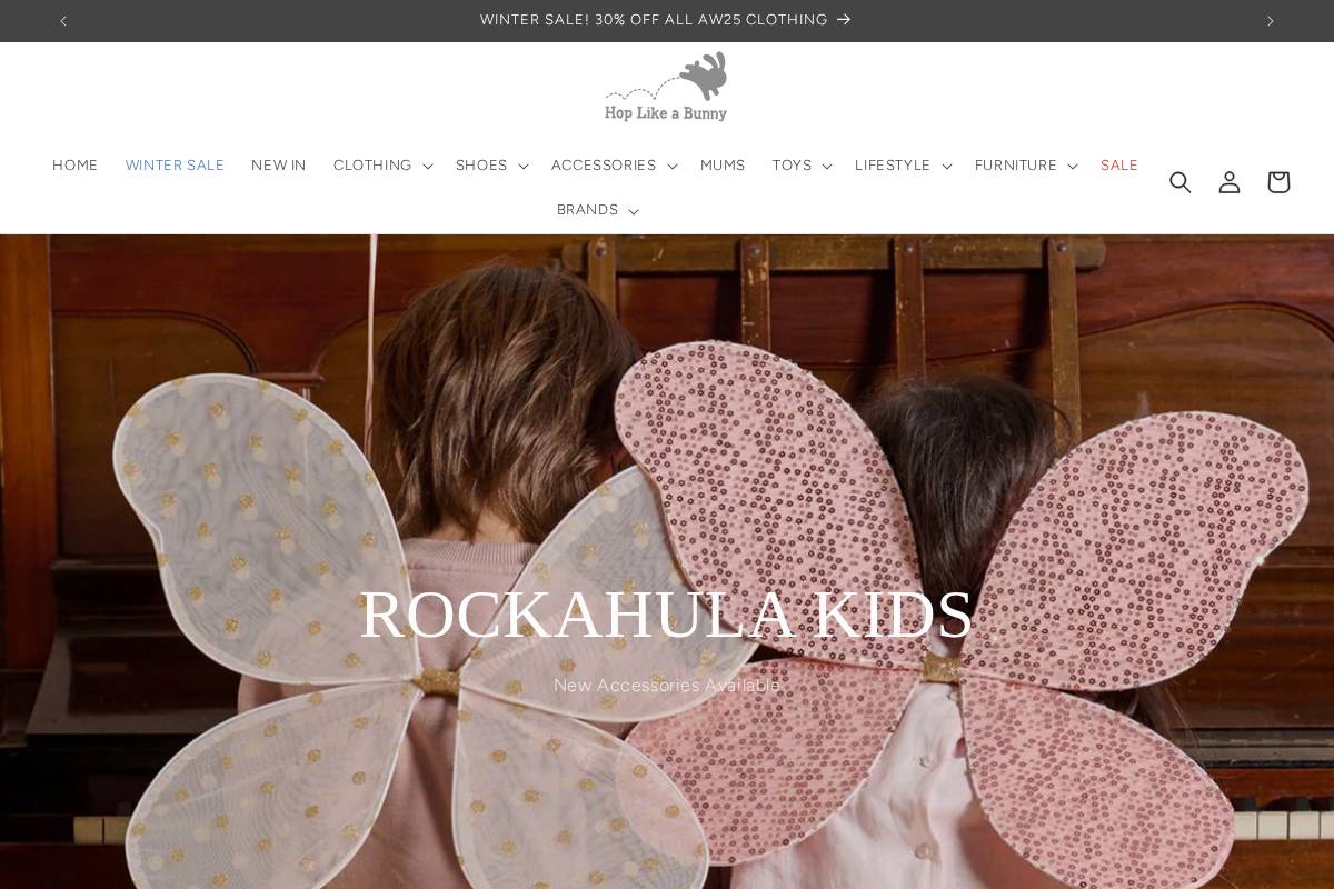 Hoplikeabunny homepage screenshot